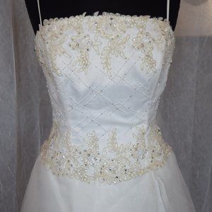 Jasmine Organza A-Line Wedding Gown